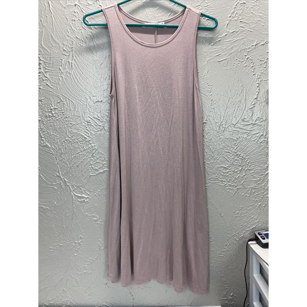 Double Zero Sporty Tank Dress Pink Sleeveless Shift Casual Womens Size Medium‎